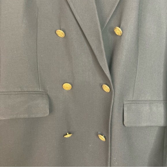 MARKS & SPENCER Vintage Navy with Gold Buttons Double-Breasted Jacket - Picture 3 of 16